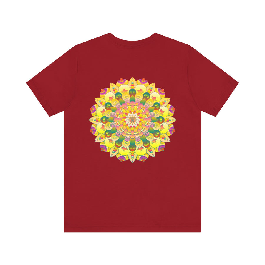 Vibrant Mandala Tee - Spiritual Peace & Harmony: a colorful, intricate mandala design representing peace and harmony
