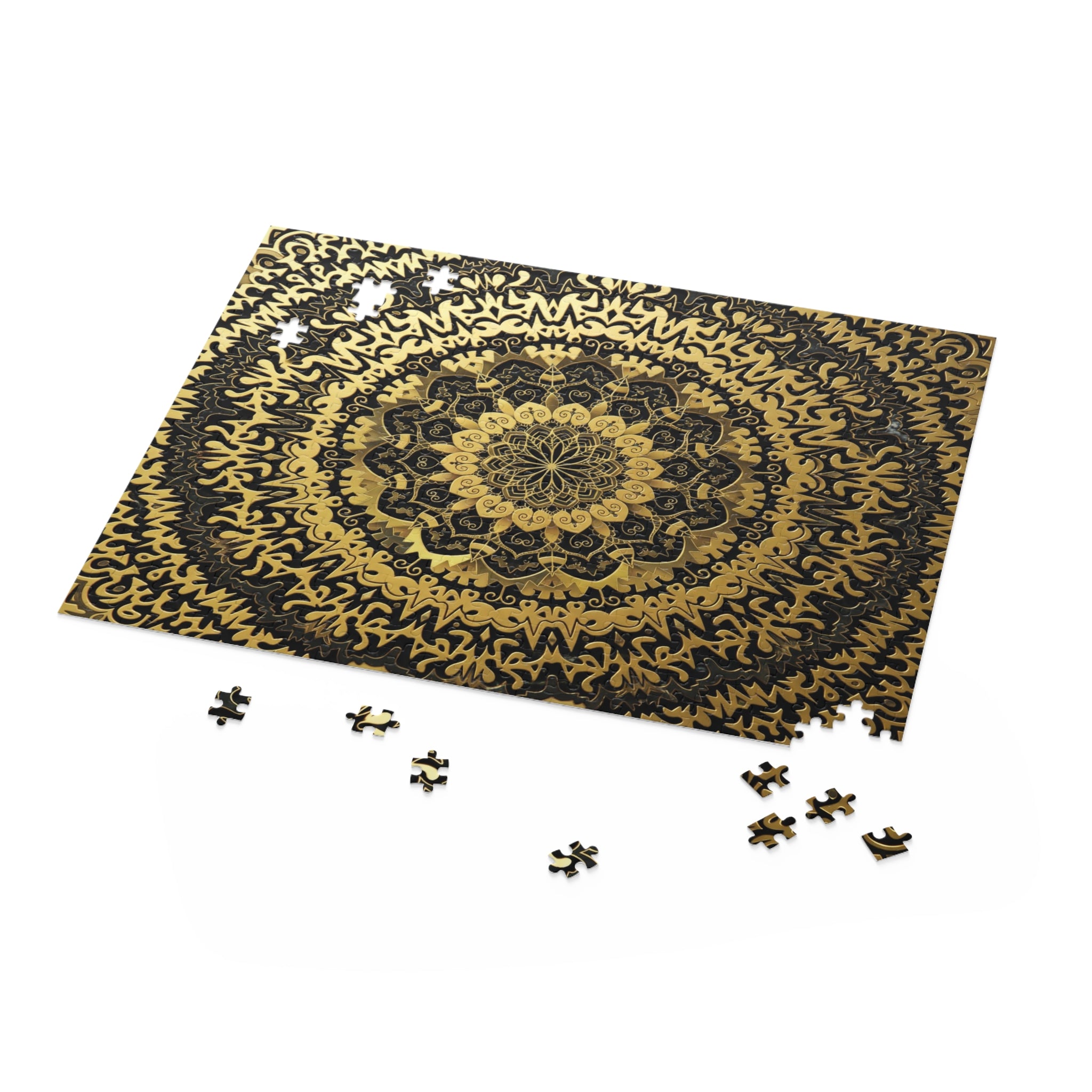 Mandala Gold & Black Puzzle (500-Piece)