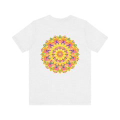 Colorful and vibrant mandala tee representing peace and serenity