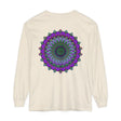 Intricate Mandala Unisex Long Sleeve T-Shirt featuring detailed, colorful mandala design