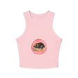 Adorable black cat racerback tank top, perfect for lounging or sleeping