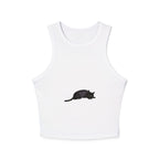 Black Cat Sleep Racerback Tank Top featuring a cute feline design