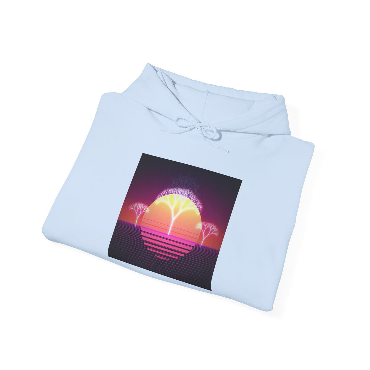 Felpa con cappuccio Retro Sunset Tree of Life