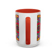 Beautiful and vibrant mandala art mug with intricate design
