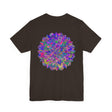Vibrant Mandala Tee with intricate spiritual design promoting peace and harmony