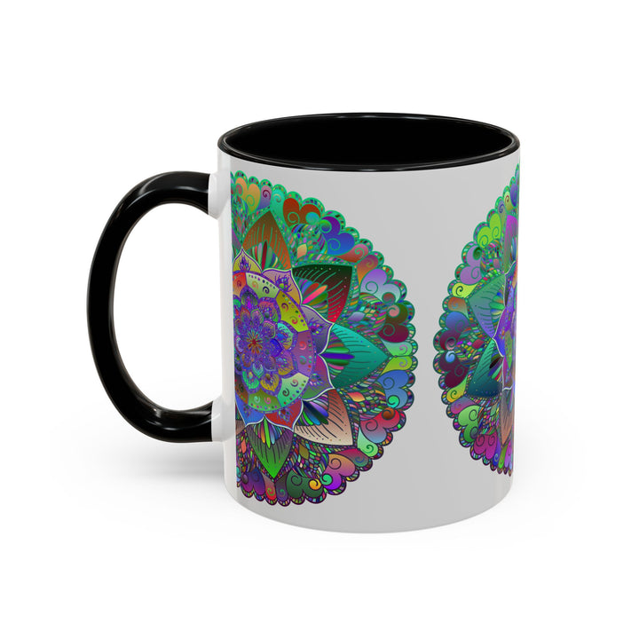 Beautiful Mandala Art Mug featuring a colorful and intricate design perfect for coffee and tea lovers