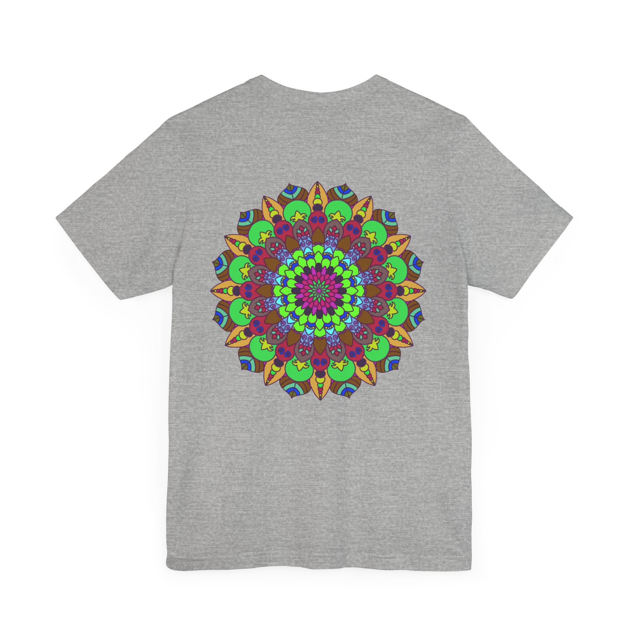 Vibrant Mandala T-Shirt featuring a beautiful and intricate design symbolizing peace and harmony, perfect for adding a pop of color to your wardrobe