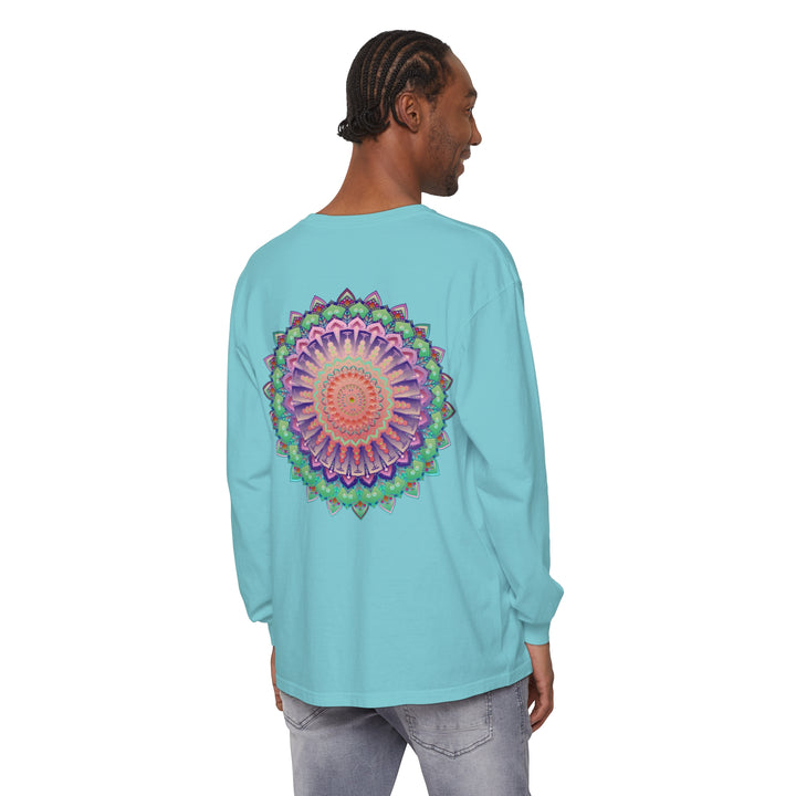 Unisex t-shirt with a vibrant and detailed mandala design