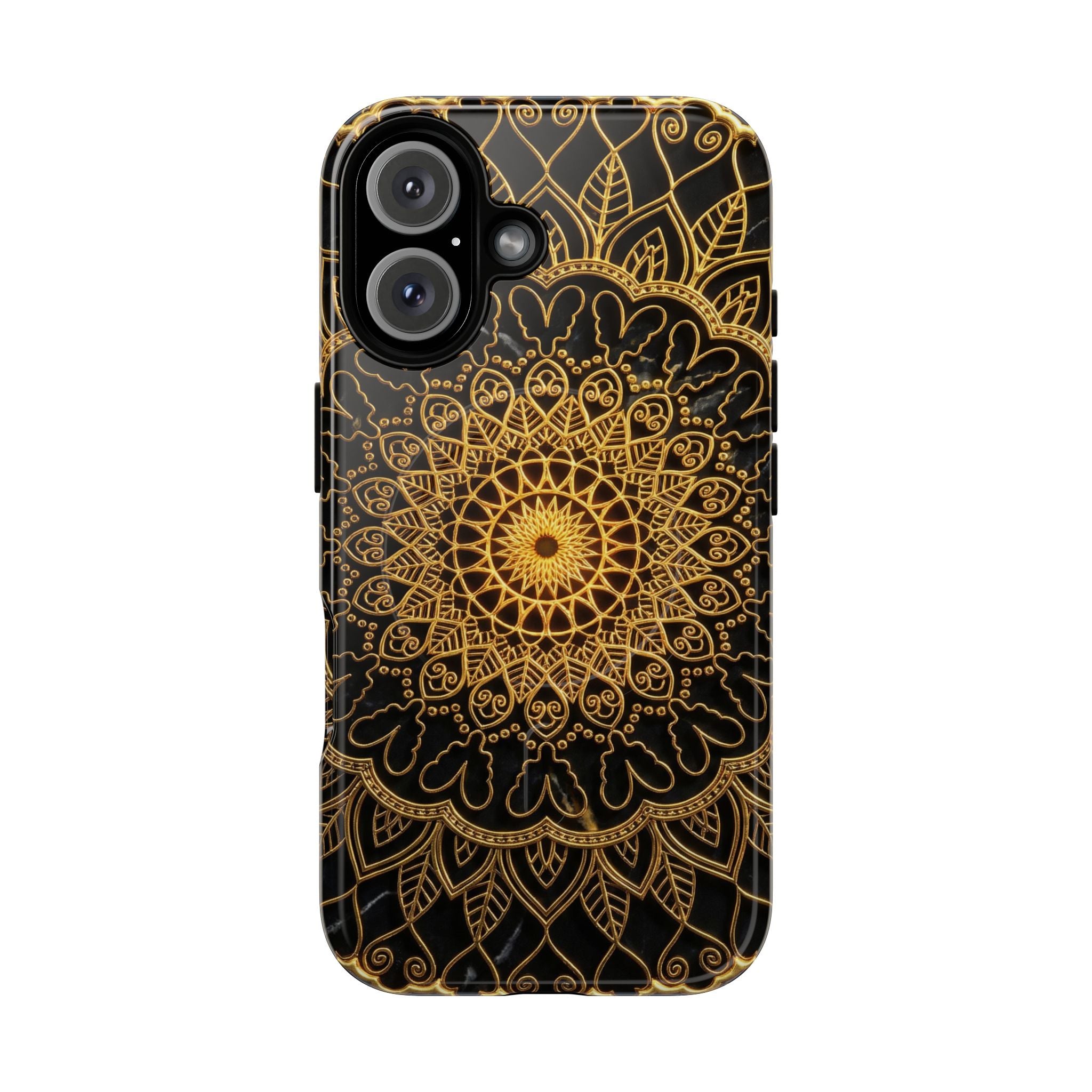 Mandala Gold Phone Case — Tough Magnetic iPhone Cover