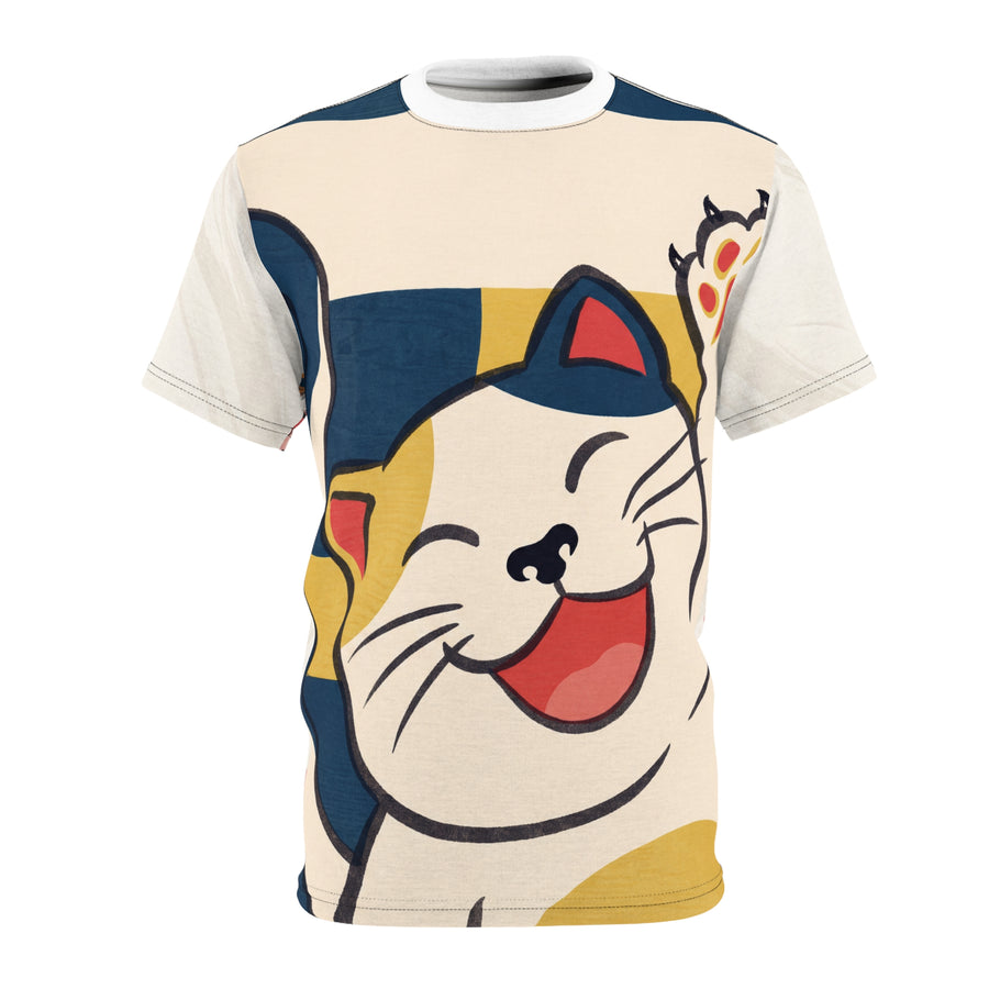 Maglietta Ukiyo-e del gatto che ride