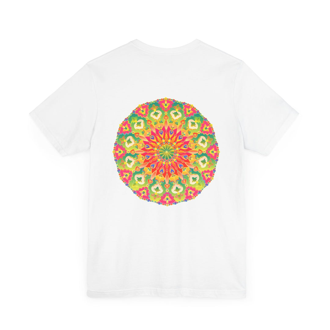 Vibrant Mandala T-Shirt featuring intricate spiritual design for peace and harmony