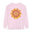 Colorful and intricate mandala design, long sleeve unisex t-shirt