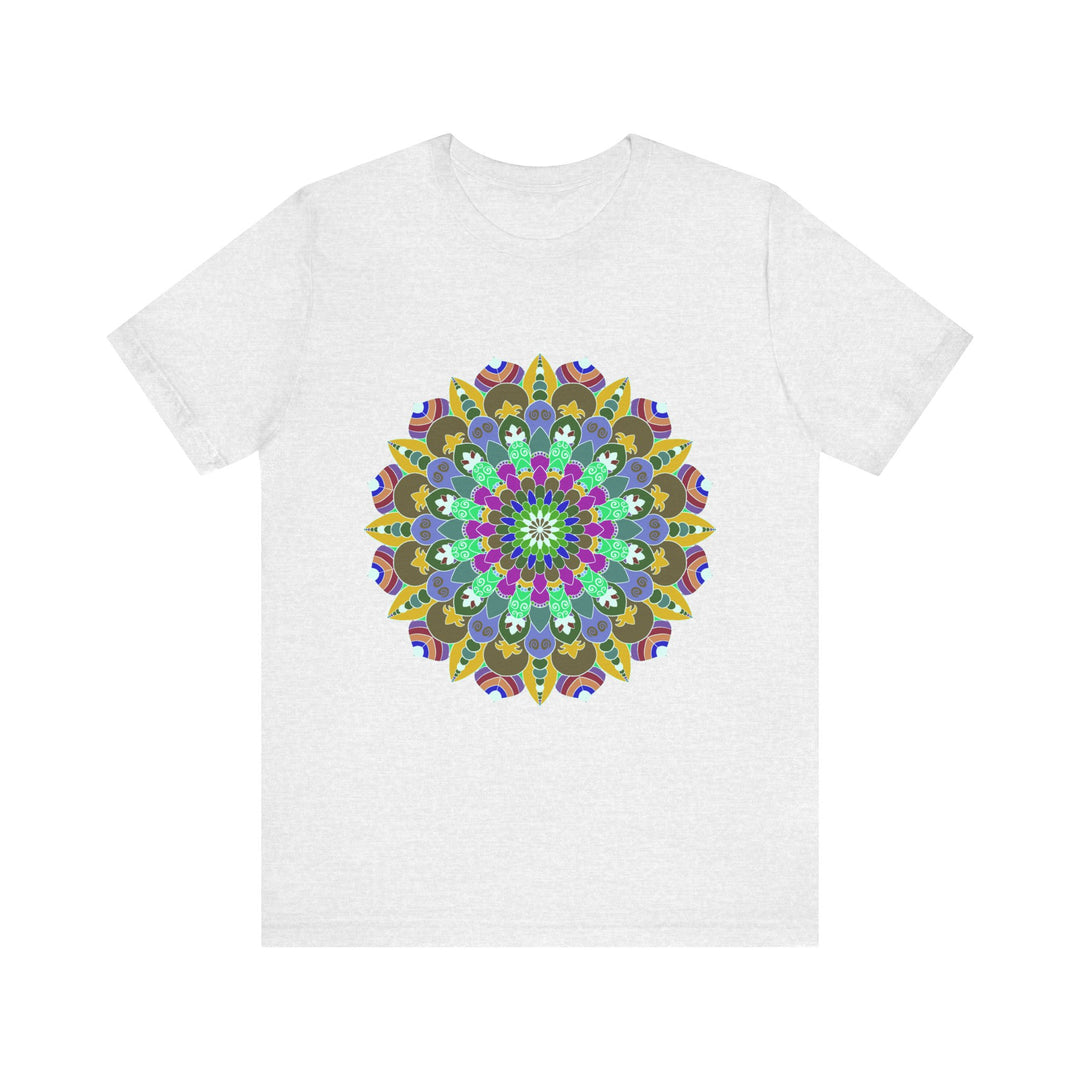 Colorful Mandala Peace T-Shirt featuring spiritual art and vibrant colors