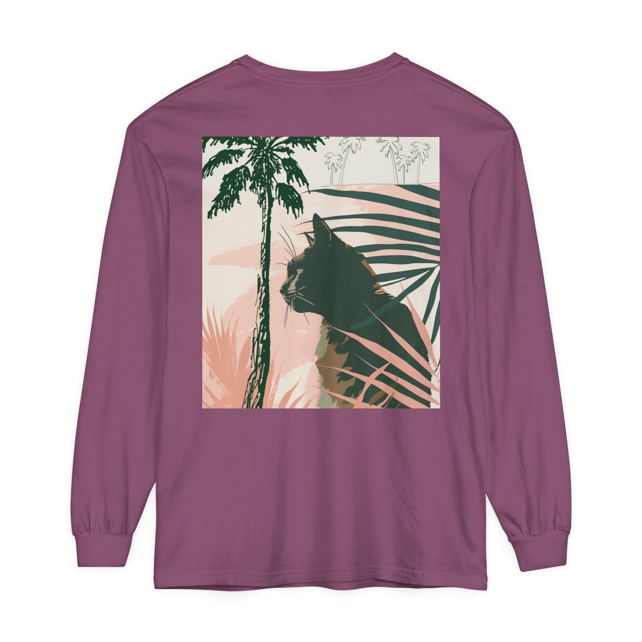 Black Cat Jungle Long Sleeve T-Shirt for wildlife conservation supporters alt text 24