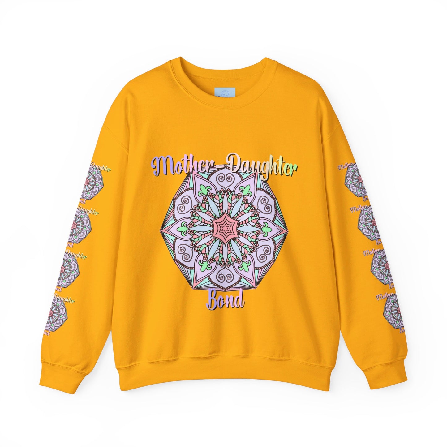 A cozy, versatile unisex crewneck sweatshirt with the words Mother-Daughter Bond perfect for celebrating mom's birthday