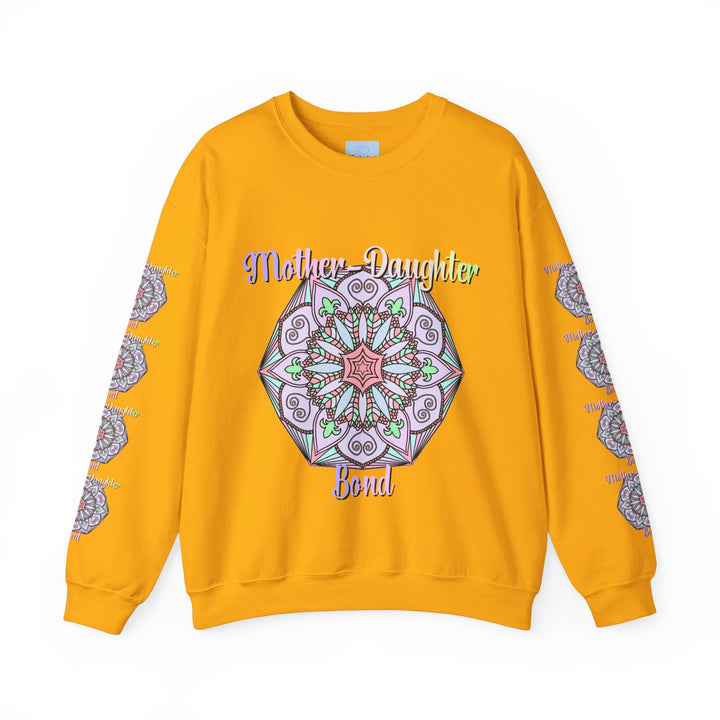 A cozy, versatile unisex crewneck sweatshirt with the words Mother-Daughter Bond perfect for celebrating mom's birthday