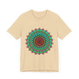 Vibrant Mandala Tee with Colorful Spiritual Art - A beautiful, intricate design inspired by traditional spiritual symbols and rich, vibrant colors