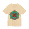 Vibrant Mandala Tee with Colorful Spiritual Art - A beautiful, intricate design inspired by traditional spiritual symbols and rich, vibrant colors