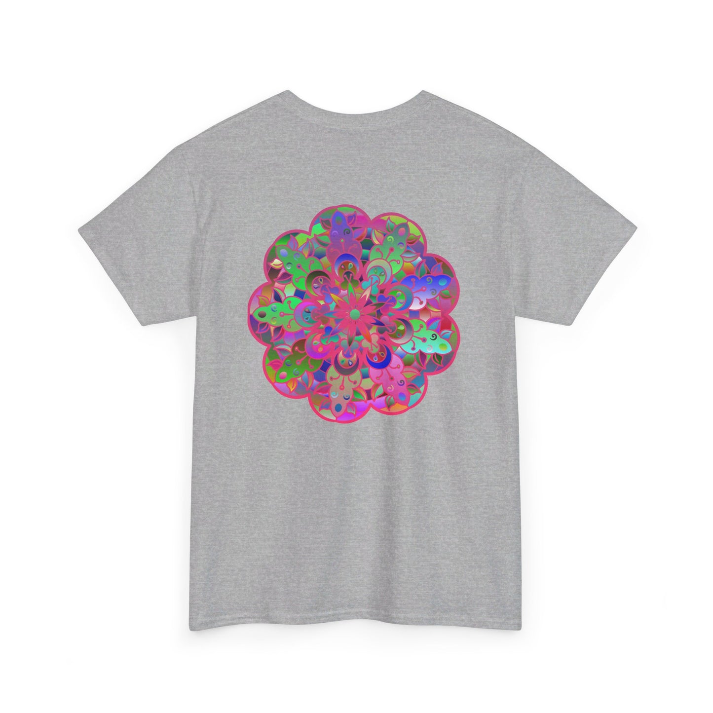 Relaxing and Stylish Unisex Yoga Tee with Mandala Art