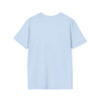 Beautiful white t-shirt with a floral garland design and the text 'Breathe in Peace Exhale Stress' printed on it, perfect for promoting relaxation and peace of mind