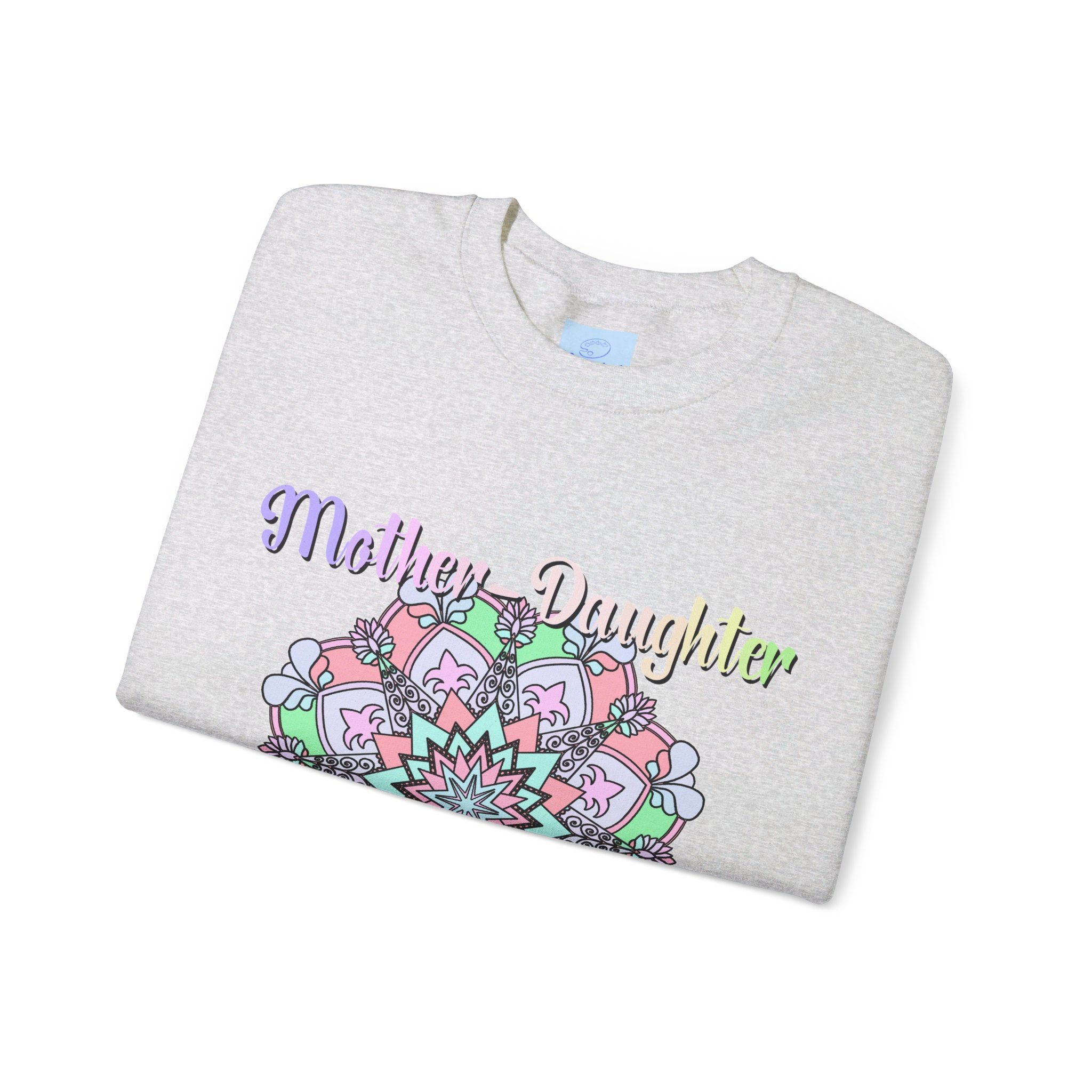 Comfortable unisex crewneck sweatshirt with a heartwarming 'Mother-Daughter Bond' design, the perfect birthday gift for Mom