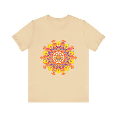 Vibrant Mandala Tee featuring a colorful and intricate design, perfect for adding a pop of color to your wardrobe