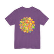 Vibrant Mandala Tee featuring colorful spiritual design for inner peace and harmony