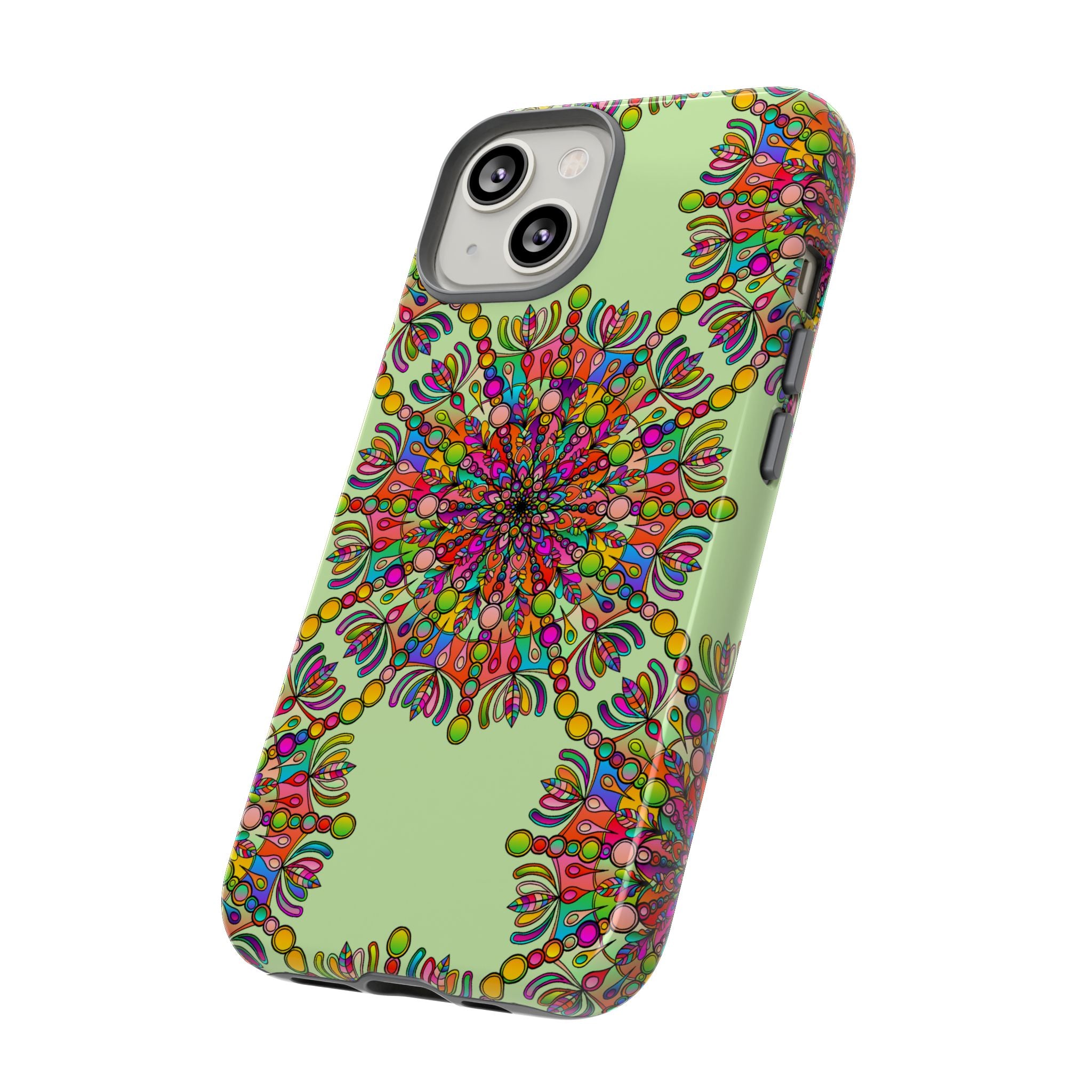 Custodia Vibrant Mandala per iPhone e Google Pixel | Custodie resistenti