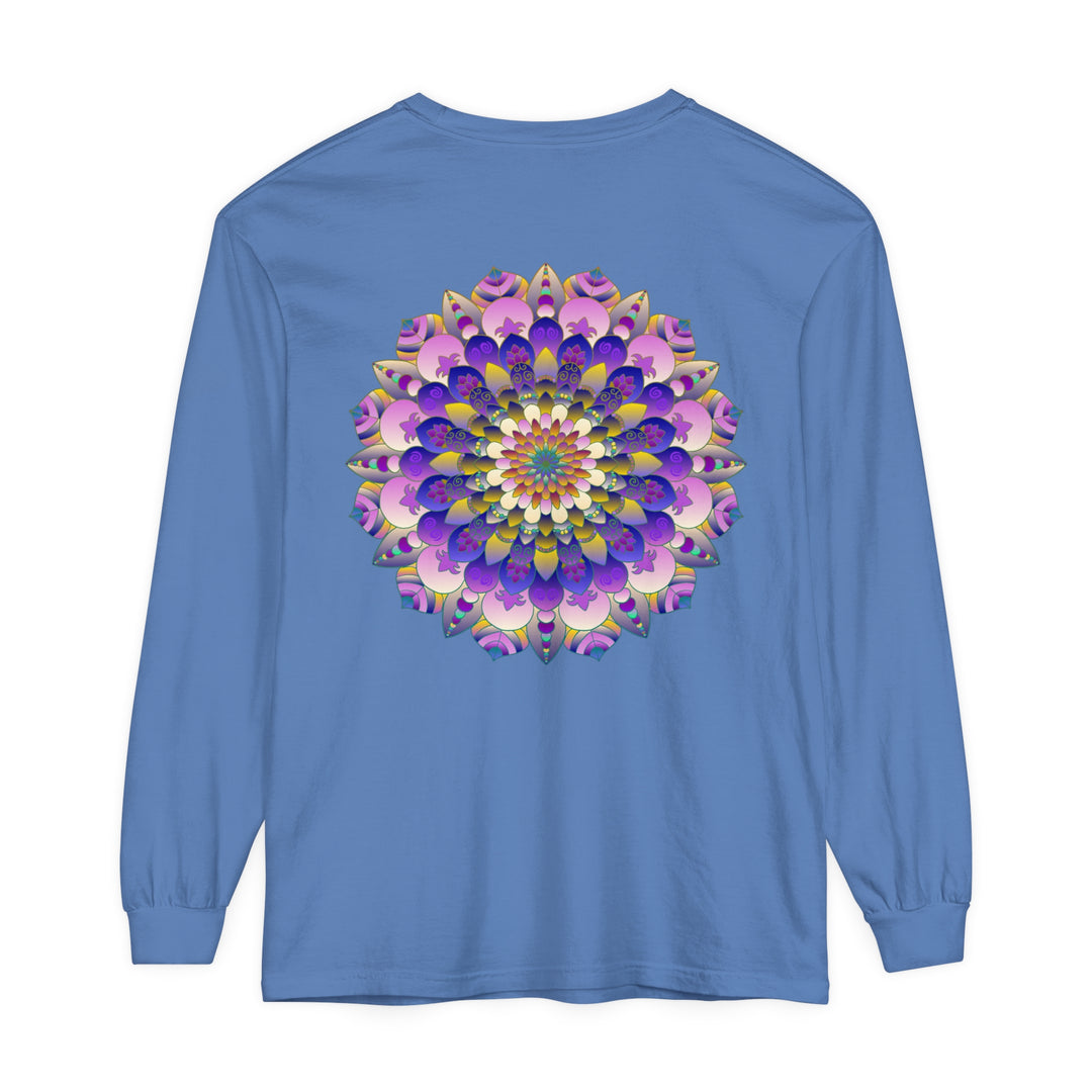 Colorful Mandala Long Sleeve T-Shirt - Psychedelic Art image 33