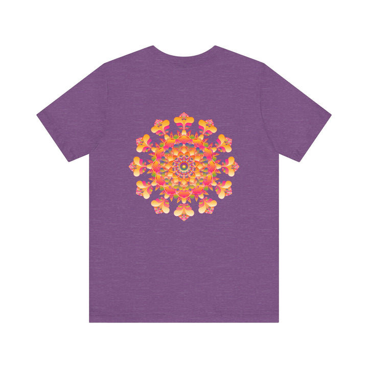 Vibrant Mandala Tee with intricate patterns symbolizing inner peace