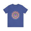 Vibrant Mandala Tee featuring intricate, colorful design promoting Peace & Harmony