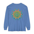 Colorful and intricate mandala design long sleeve t-shirt for men and women