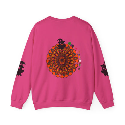 Intricately crafted sweatshirt with striking mandala ghost design