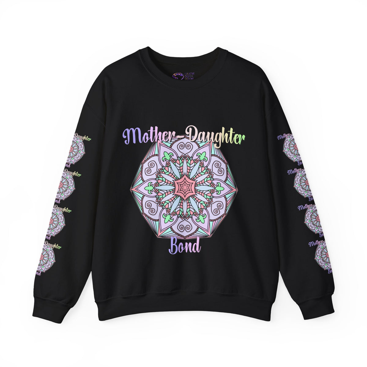 Mother-Daughter Mandala Sweatshirt Celebrating Unique Connections