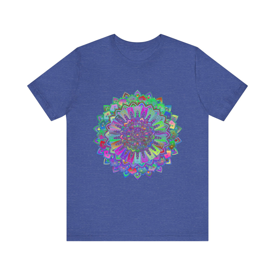 Colorful Mandala T-Shirt featuring an intricate and vibrant design, perfect for adding a pop of color to your wardrobe