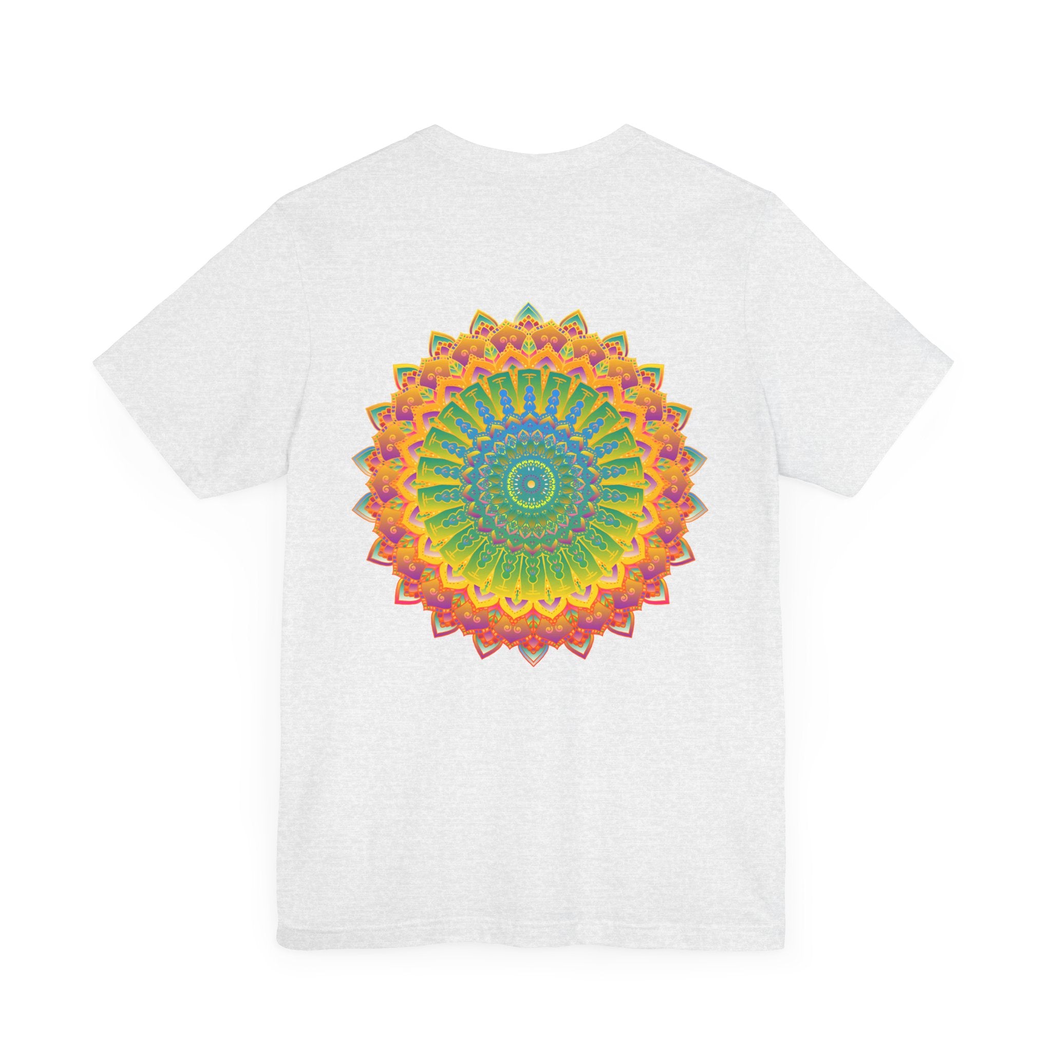 A beautifully designed Vibrant Mandala Tee representing spiritual peace and harmony