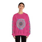 Felpa girocollo ispirata al mandala per mamme in tenui colori pastello
