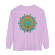 Colorful and intricate mandala design long sleeve t-shirt for men and women
