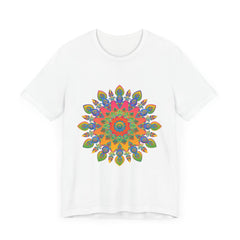 Vibrant Mandala Tee showcasing a stunning and intricate design in various colors and patterns, perfect for adding a pop of creativity to any outfit