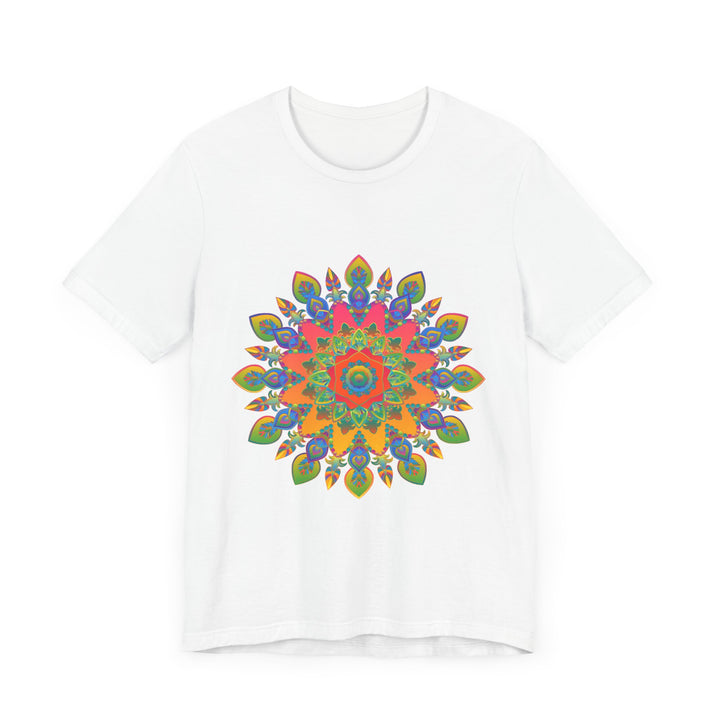 Vibrant Mandala Tee showcasing a stunning and intricate design in various colors and patterns, perfect for adding a pop of creativity to any outfit