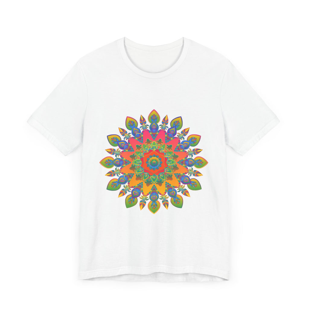 Vibrant Mandala Tee showcasing a stunning and intricate design in various colors and patterns, perfect for adding a pop of creativity to any outfit