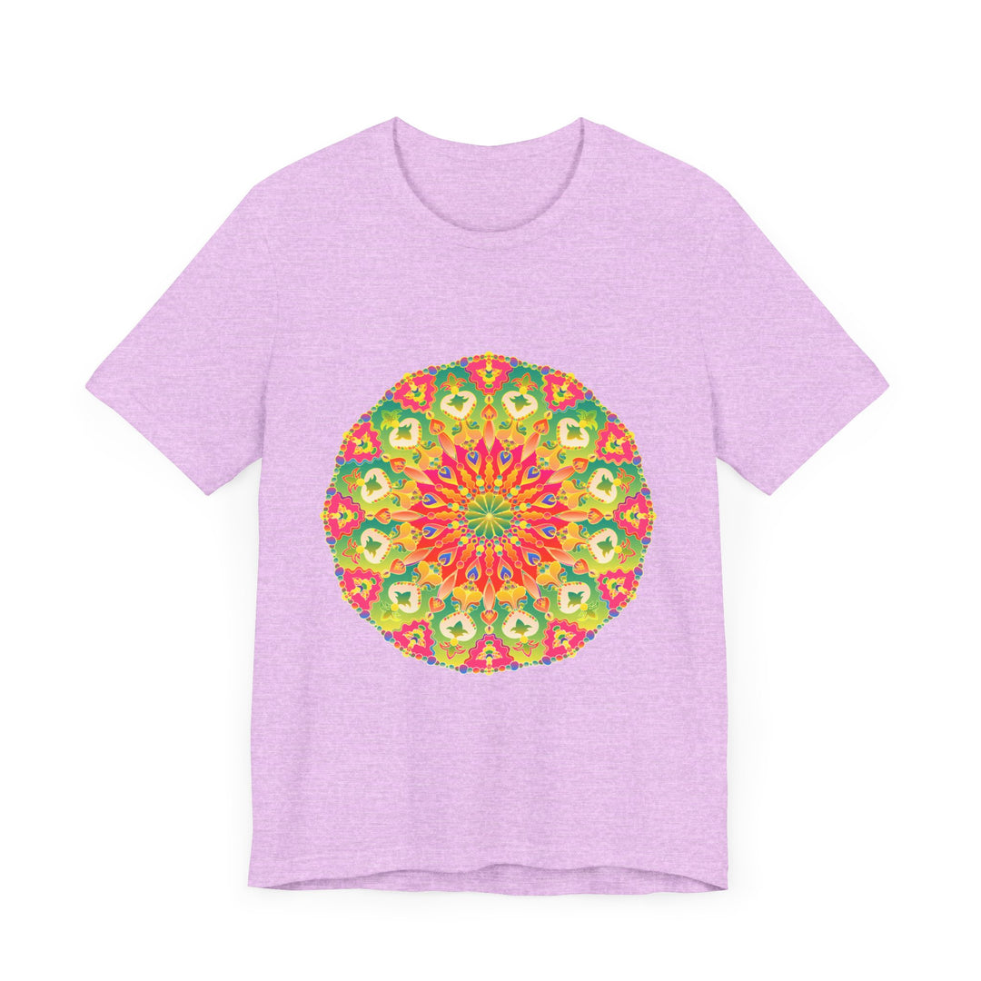 Vibrant Mandala Tee featuring colorful and intricate designs, perfect for adding a pop of color to your wardrobe