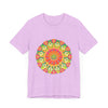 Vibrant Mandala Tee featuring colorful and intricate designs, perfect for adding a pop of color to your wardrobe