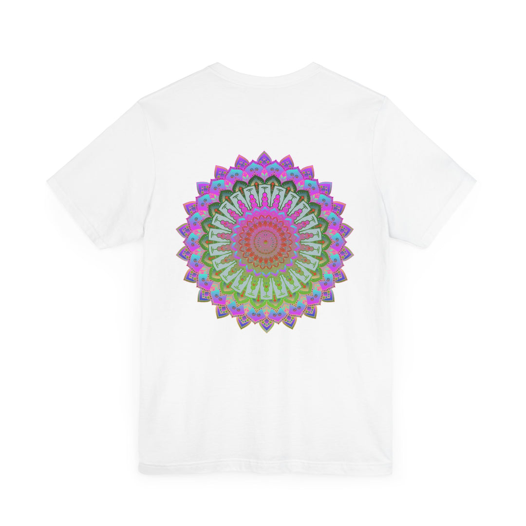 Vibrant Mandala Tee featuring intricate design symbolizing spiritual peace and harmony, perfect for embracing mindfulness and tranquility