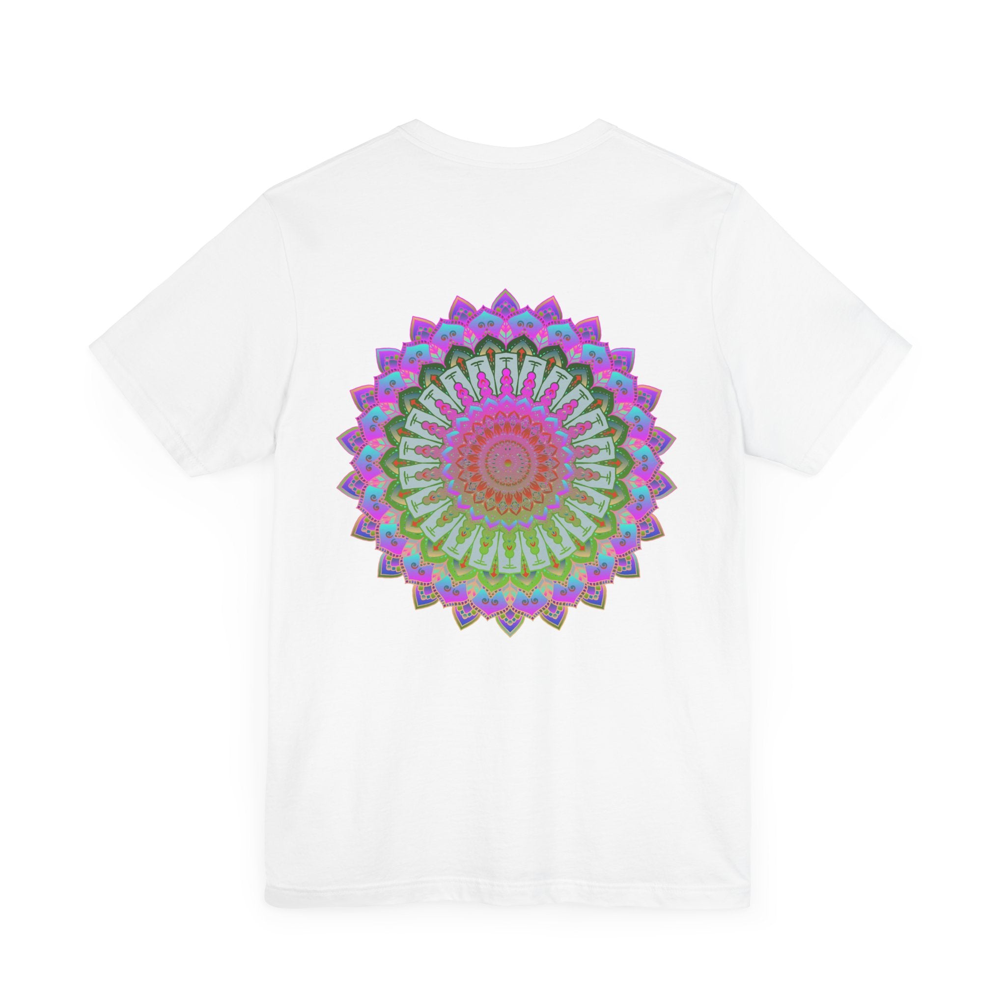 Vibrant Mandala Tee featuring intricate design symbolizing spiritual peace and harmony, perfect for embracing mindfulness and tranquility