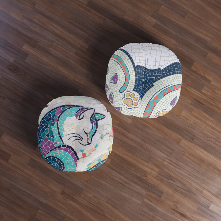 Introvert Cat Mosaic Floor Pillow