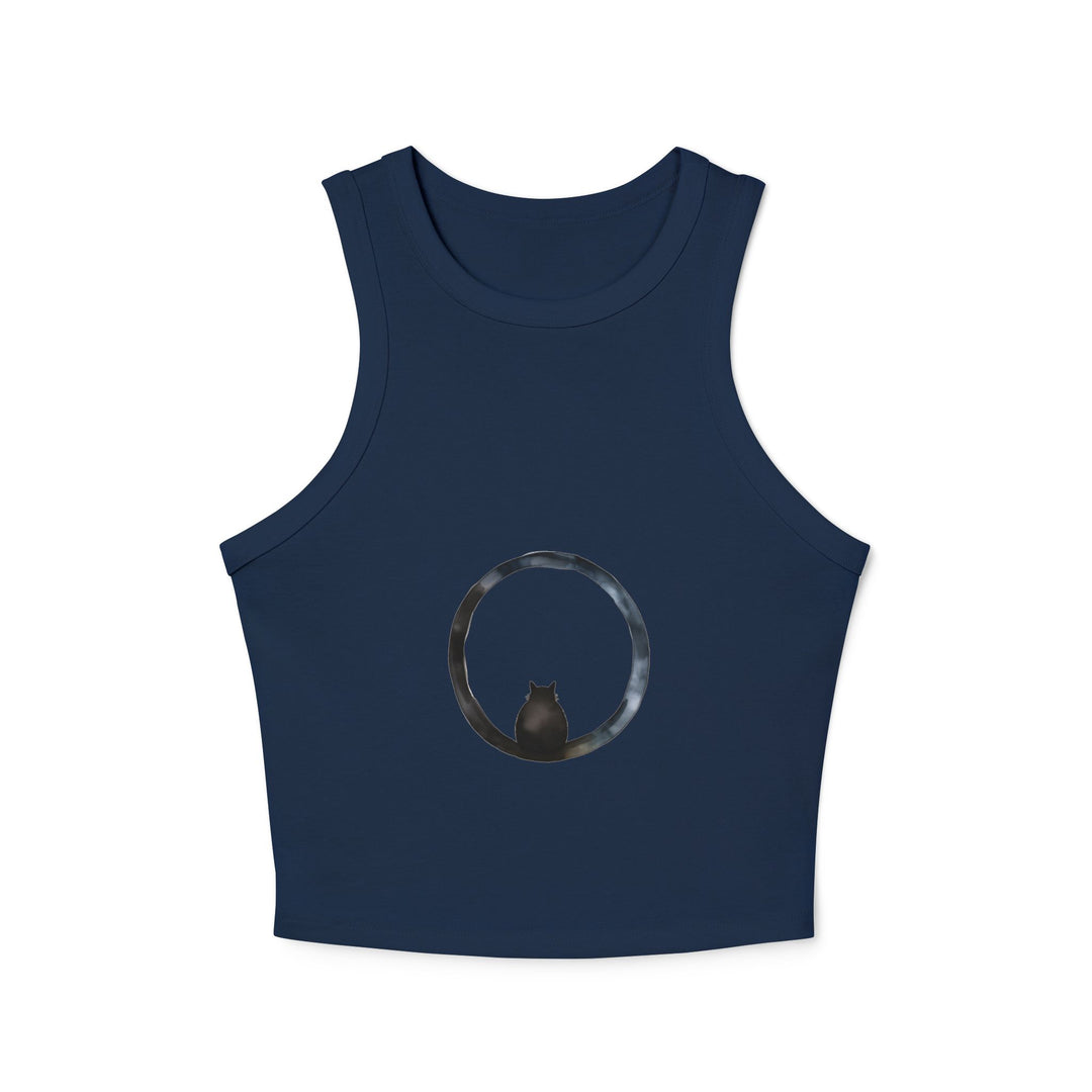  Stylish and comfortable Cosmic Enigma Racerback Tank Top, perfect for workouts or casual wear