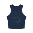  Stylish and comfortable Cosmic Enigma Racerback Tank Top, perfect for workouts or casual wear