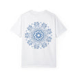 Handmade Mandala Art Tshirt - Unisex Garment-Dyed Tee with intricate and colorful design, perfect for casual wear