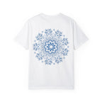 Handmade Mandala Art Tshirt - Unisex Garment-Dyed Tee with intricate and colorful design, perfect for casual wear